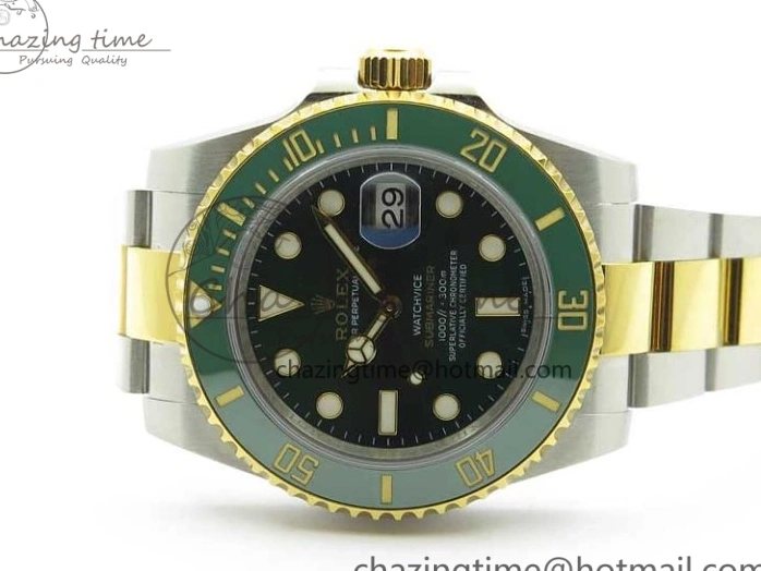 Wrapped MAX VRF Dial Green Bracelet A2836 116613 Edition Bezel on YG Submariner Version Best SS YG LV 0831